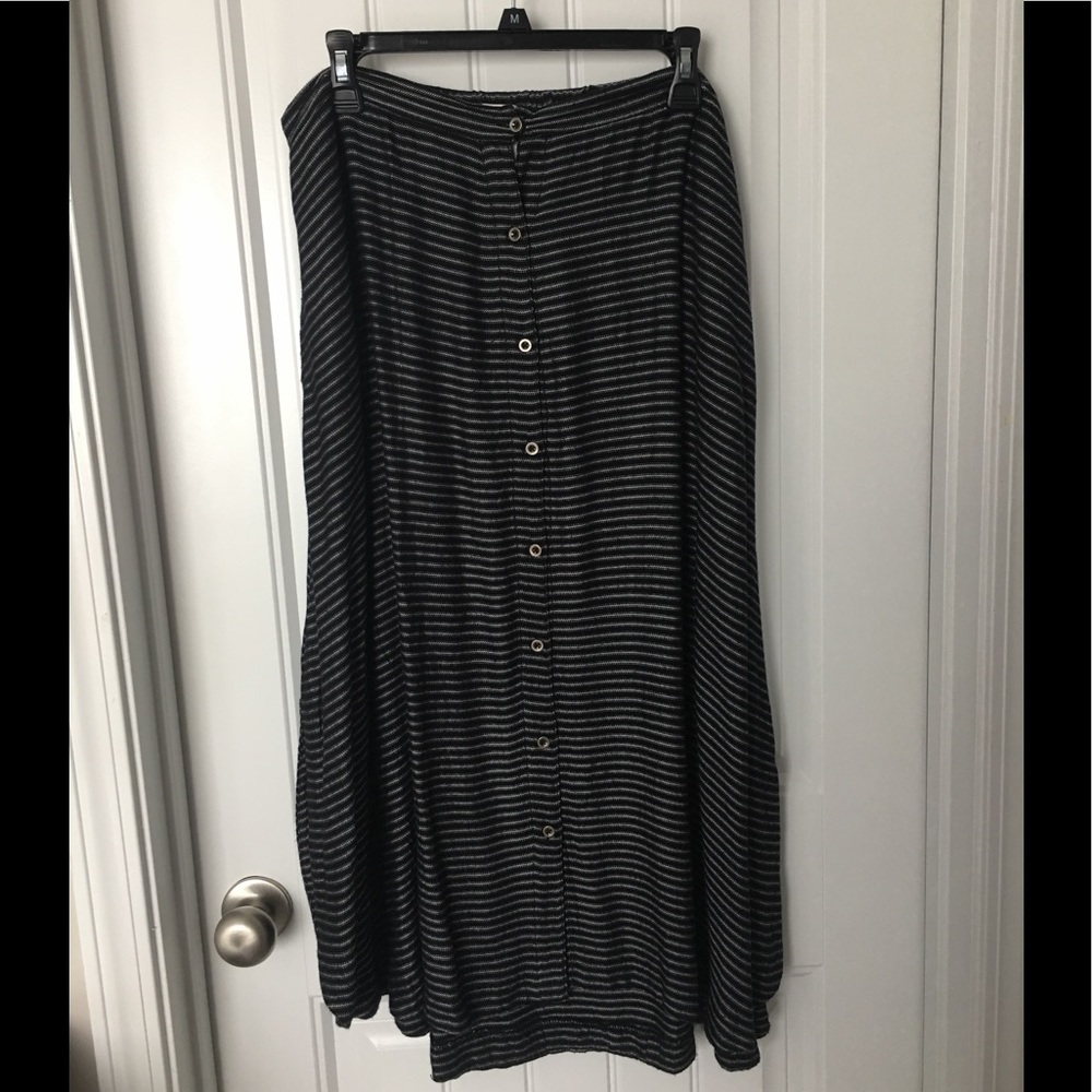 Button Up Maxi Skirt